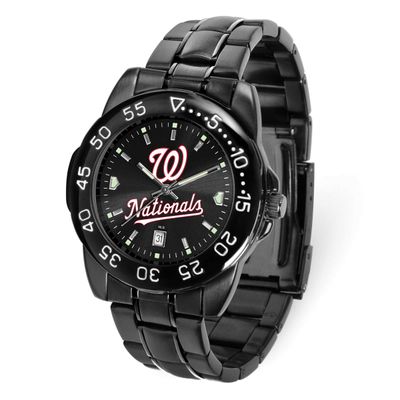 MLB Washington Nationals Fantom Gunmetal Finish Alloy Watch with Date Gametime XWM3421, UPC: 826528…