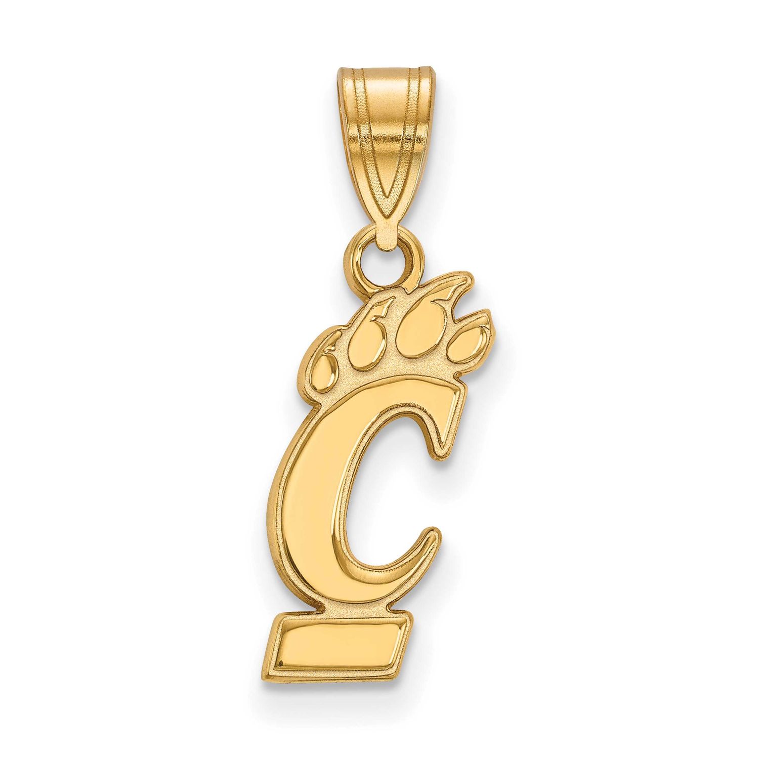 University of Cincinnati Medium Pendant Gold-plated Sterling Silver GP003UC, UPC: 886774896656