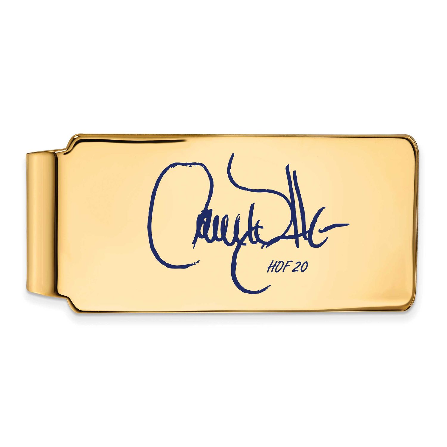 Larry Walker Hall of Fame Signature Epoxy Money Clip Gold-plated Sterling Silver GPHF04LW20, UPC: