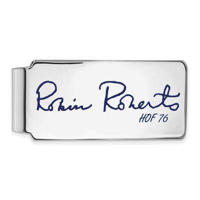 Robin Roberts Hall of Fame Signature Epoxy Money Clip Sterling Silver SSHF04RR76, UPC: