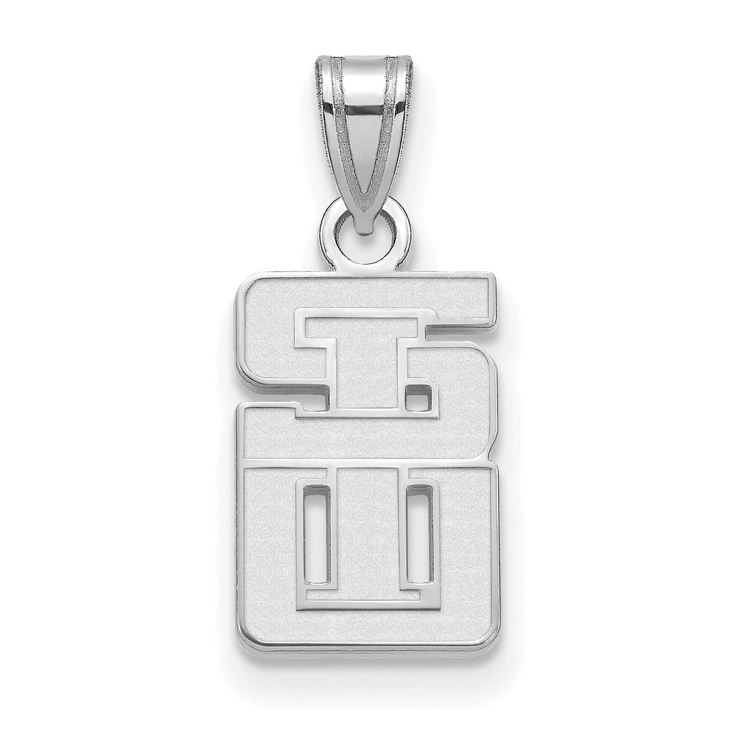 Southern Illinois University Small Pendant 10k White Gold 1W018SIU, UPC: 886774781983
