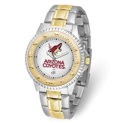 Gametime NHL Arizona Coyotes Competitor Two-Tone Quartz Watch with Date Stainless Steel XWM3362, UP…