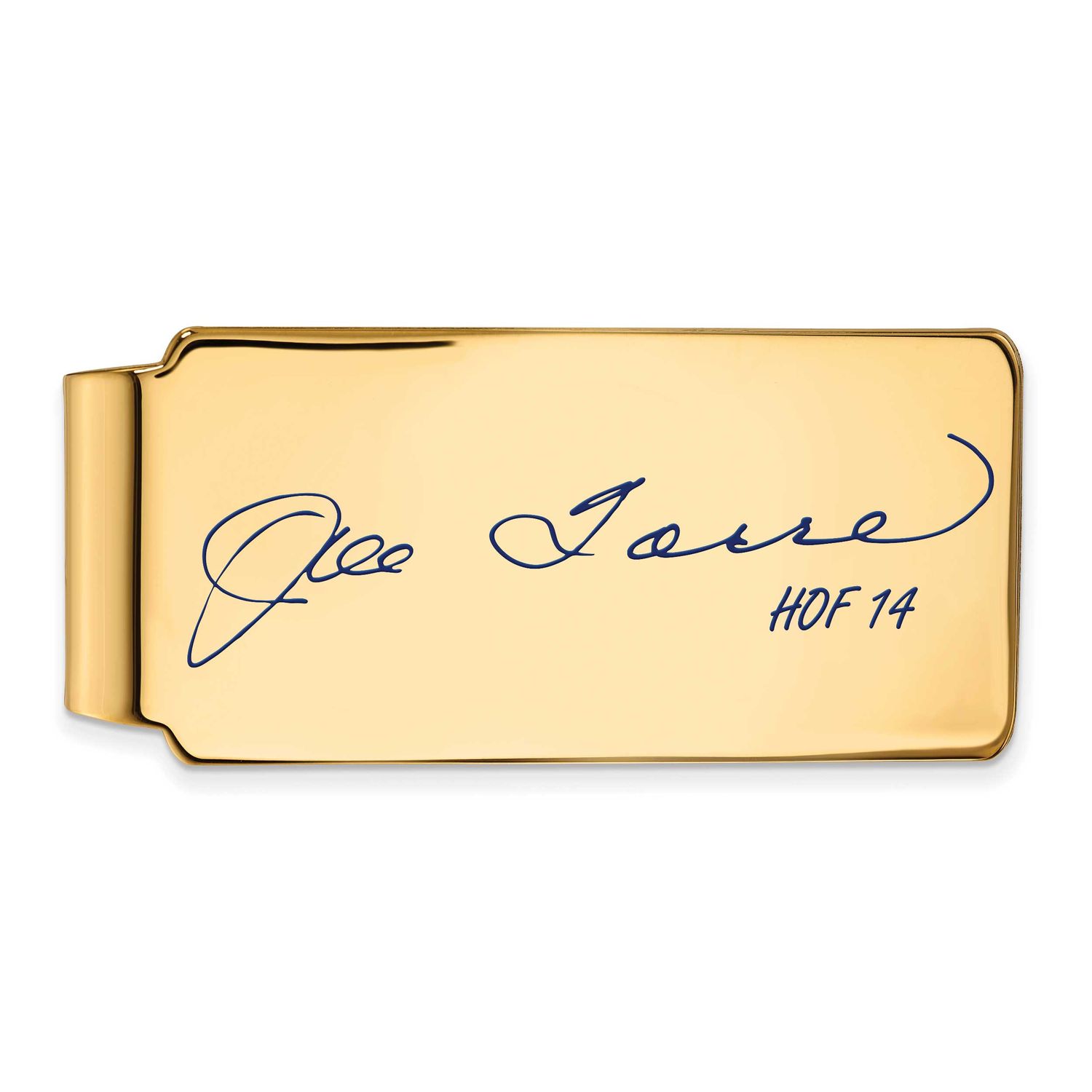 Joe Torre Hall of Fame Signature Epoxy Money Clip Gold-plated Sterling Silver GPHF04JT14, UPC: