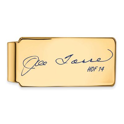 Joe Torre Hall of Fame Signature Epoxy Money Clip Gold-plated Sterling Silver GPHF04JT14, UPC:
