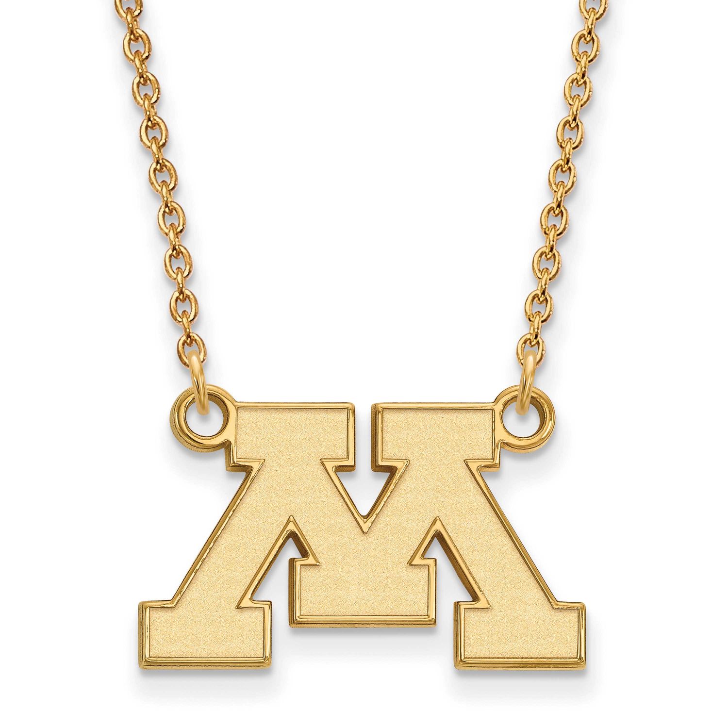 University of Minnesota Letter M Small Pendant 18 Inch Necklace 14k Gold 4Y011UMN-18, UPC: 88677487…