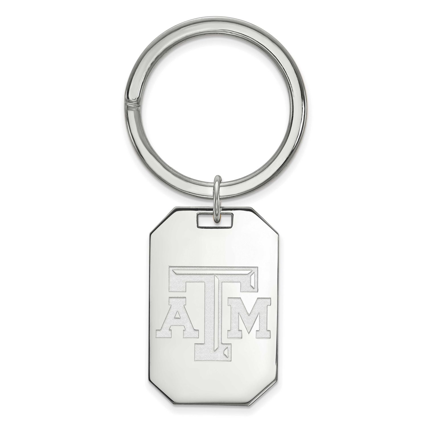 Texas A And M University T-A-M Key Ring Sterling Silver Rhodium-plated SS020TAM, UPC: 886774700052