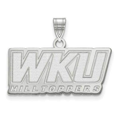 Western Kentucky University W-K-U Hilltoppers Large Pendant 14k White Gold 4W022WKU, UPC: 886774843…