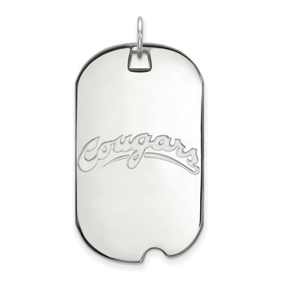Washington State University Cougars Large Dog Tag Pendant 10k White Gold 1W041WAS, UPC: 886774787503