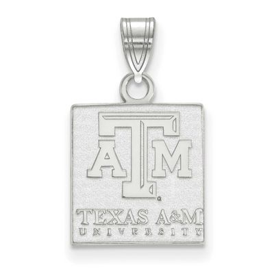 Texas A And M University Small Pendant 14k White Gold 4W066TAM, UPC: 886774853338