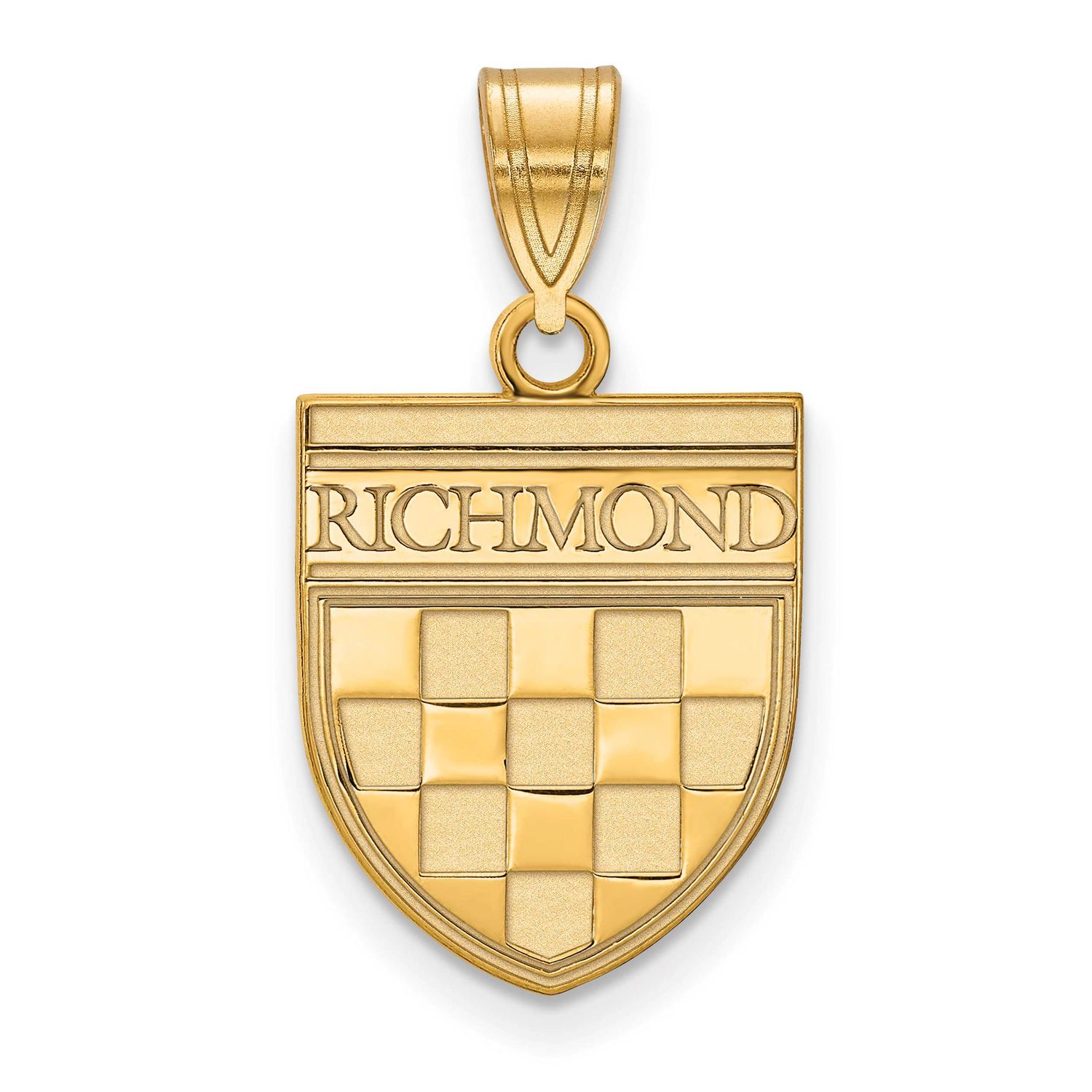University of Richmond Medium Shield Pendant 14k Gold 4Y020URV, UPC: 191101779565