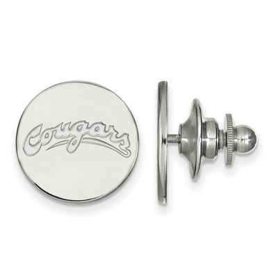 Washington State University Cougars Lapel Pin Sterling Silver Rhodium-plated SS036WAS, UPC: 8867747…