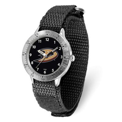 NHL Anaheim Ducks Youth Tailgater Nylon Strap Quartz Time Teaching Watch Gametime XWM3268, UPC: 826…