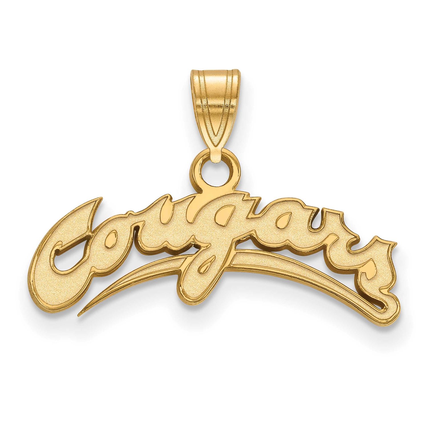 Washington State University Cougars Script Small Pendant Gold-plated Sterling Silver GP032WAS, UPC:…