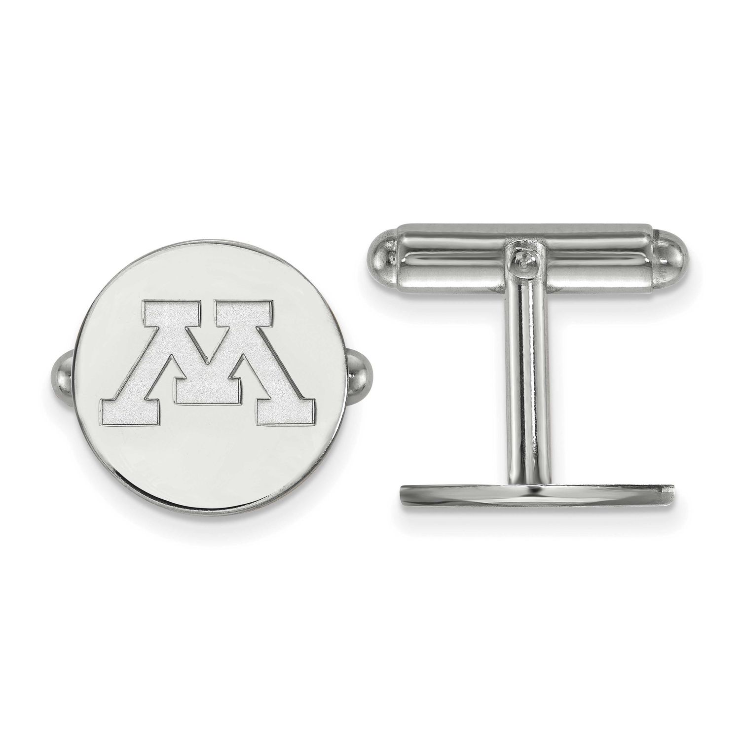 University of Minnesota Letter M Cufflinks Sterling Silver Rhodium-plated SS010UMN, UPC: 8867747117…