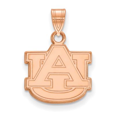Rose Gold-Plated Auburn University Small Pendant Sterling Silver RP002AU, UPC: 191101777301