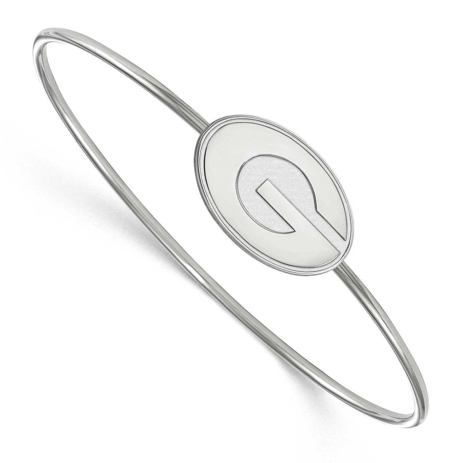 University of Georgia Bangle Slip On Sterling Silver Rhodium-plated SS014UGA-7, UPC: 886774707167