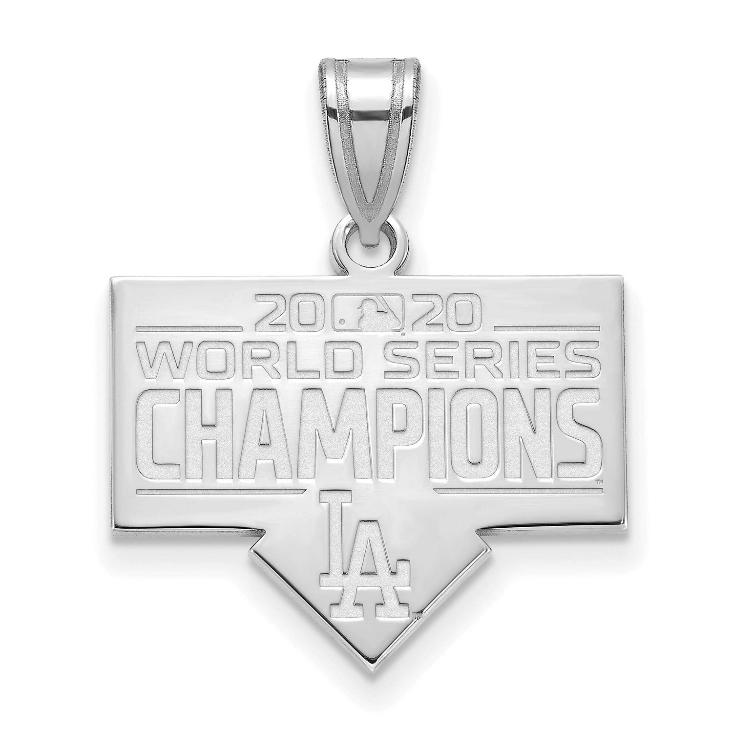 2020 World Series Champions Los Angeles Dodgers Medium Pendant Sterling Silver SS002DOD20, UPC: 191…