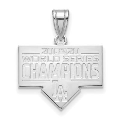 2020 World Series Champions Los Angeles Dodgers Medium Pendant Sterling Silver SS002DOD20, UPC: 191…