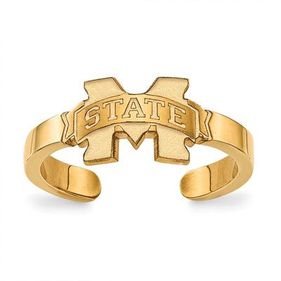 Mississippi State University Toe Ring Gold-plated Sterling Silver GP029MSS, UPC: 886774932668