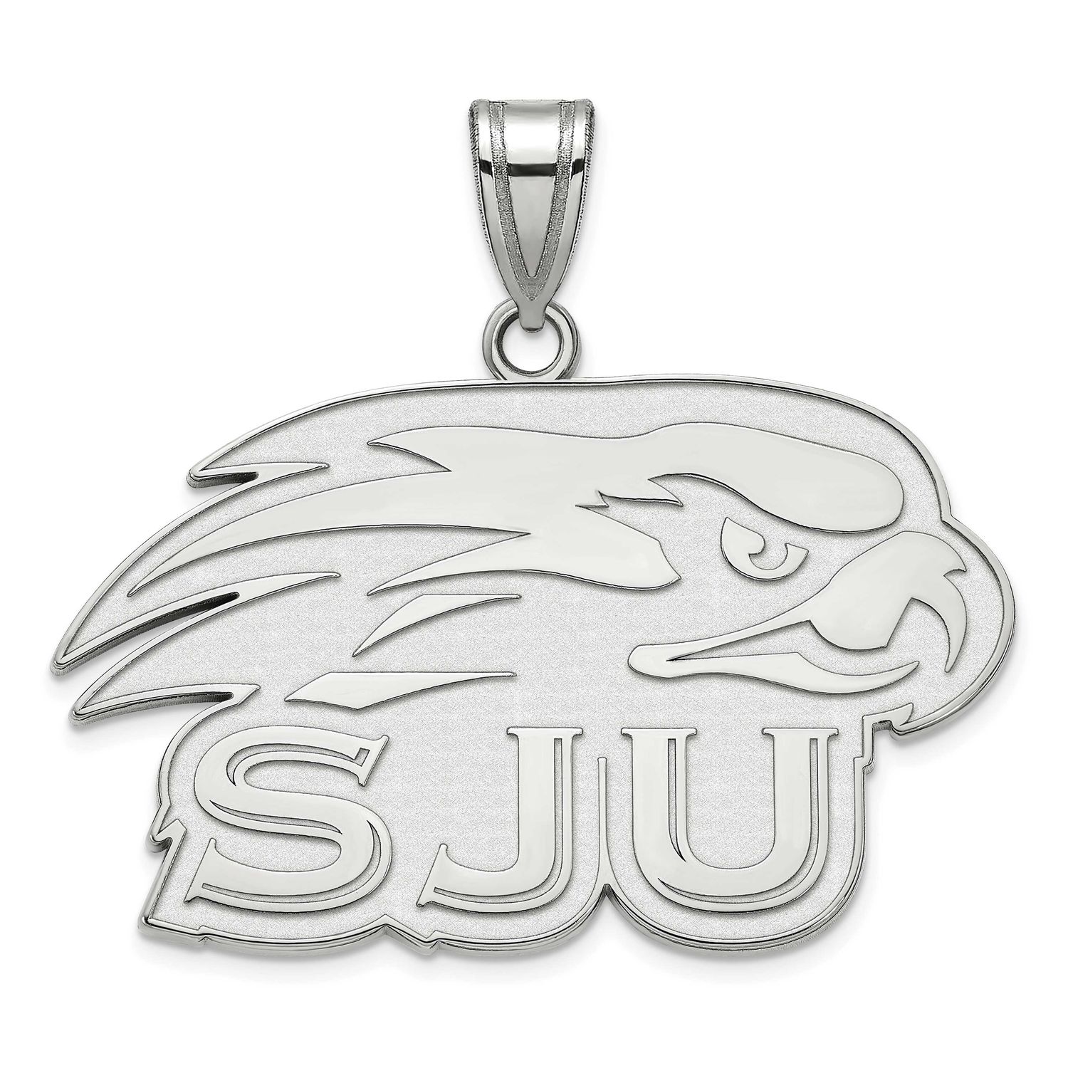 St Joseph&#39;S University Hawks Large Pendant 10k White Gold 1W001SJO, UPC: 886774766423