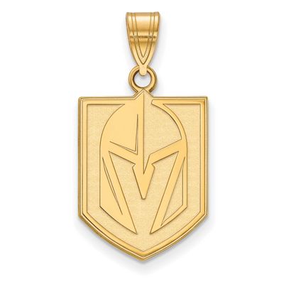 Vegas Golden Knights Large Pendant 14k Gold 4Y004VGK, UPC: