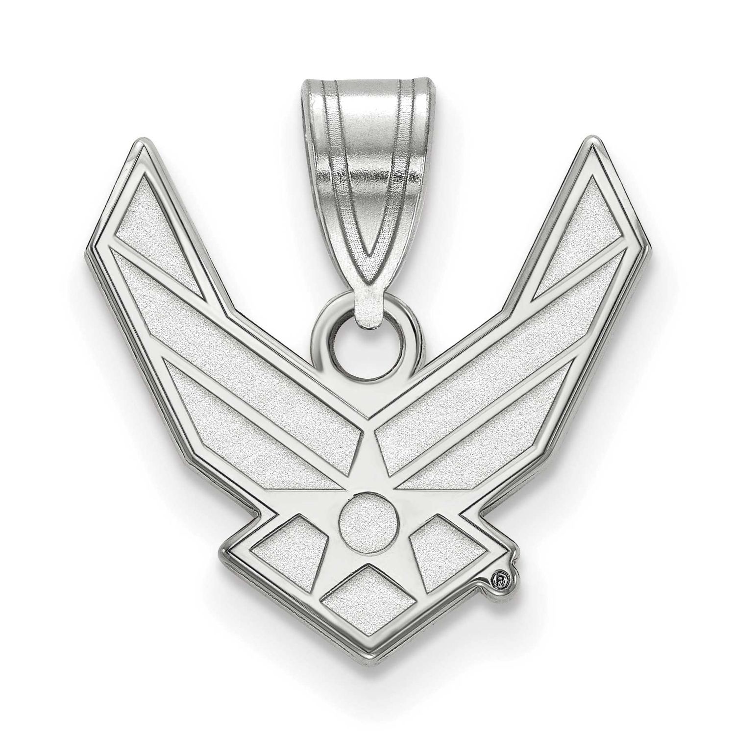 U.S. Air Force Medium Pendant Sterling Silver Rhodium-plated SS003USAF, UPC: 191101214929
