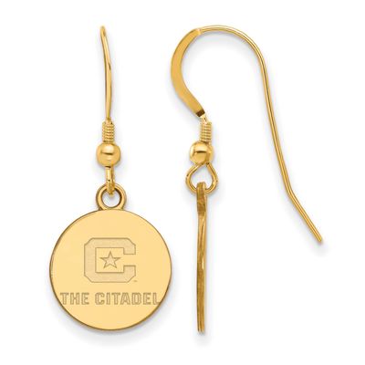 The Citadel Small Dangle Earrings Gold-plated Sterling Silver GP006TCI, UPC: 886774903668