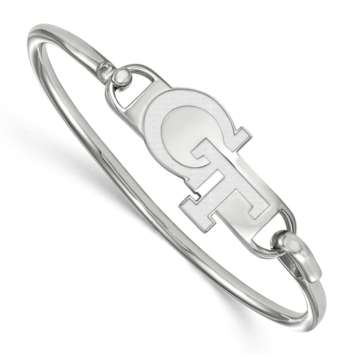 Georgia Institute of Technology Bangle Sterling Silver Rhodium-plated SS015GT-7, UPC: 886774684918