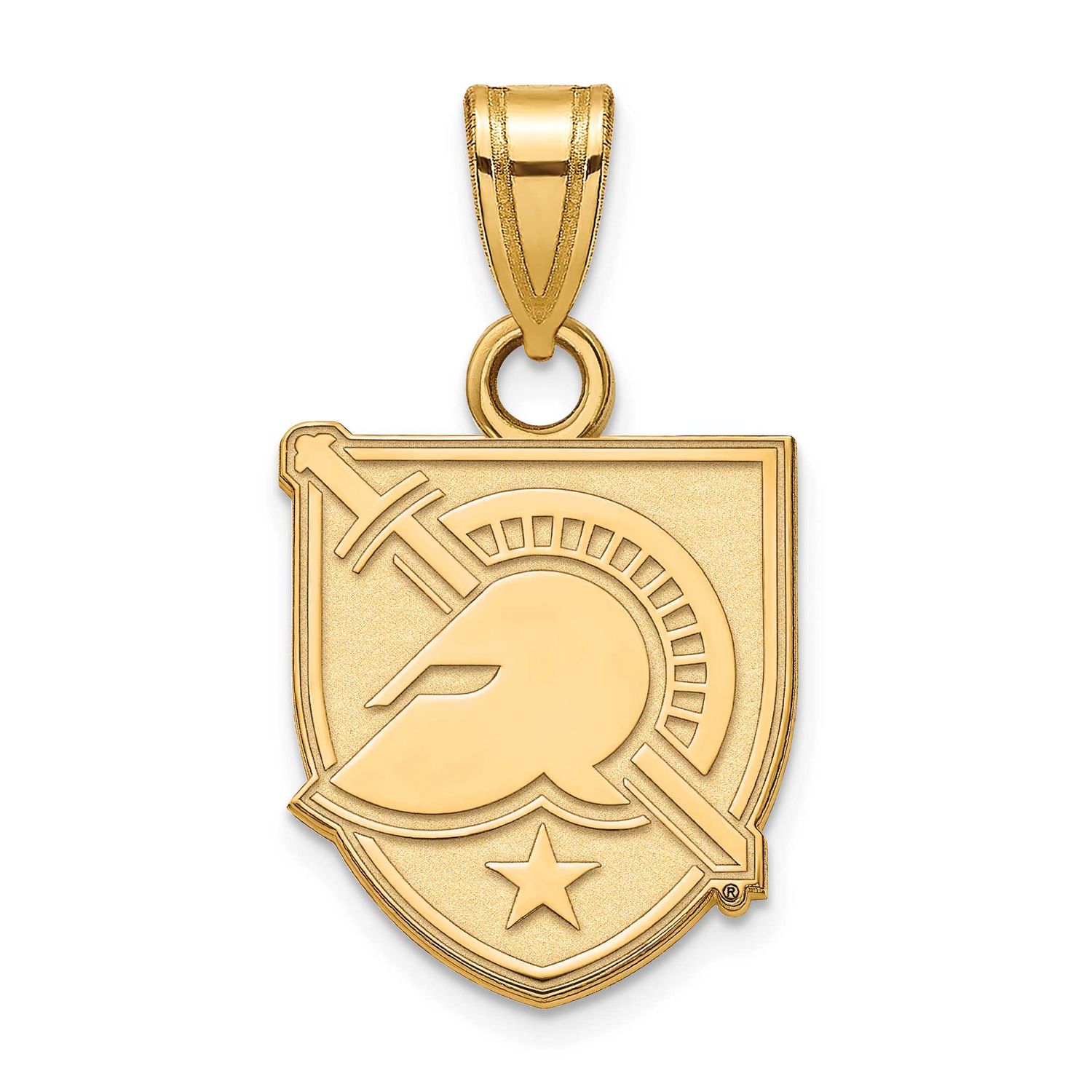 U.S. Military Academy Letter A Small Pendant Gold-plated Sterling Silver GP002USMA, UPC: 8867748943…