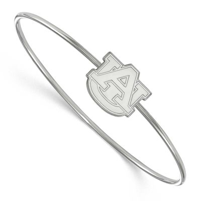 Auburn University Bangle Slip On Sterling Silver Rhodium-plated SS014AU-7, UPC: 886774678368