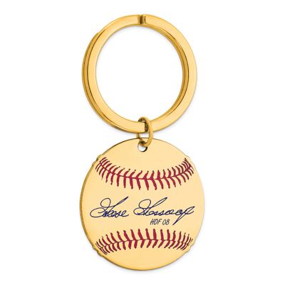 Rich Gossage Hall of Fame Signature Epoxy Baseball Keychain Gold-plated Sterling Silver GPHF03RG08,…