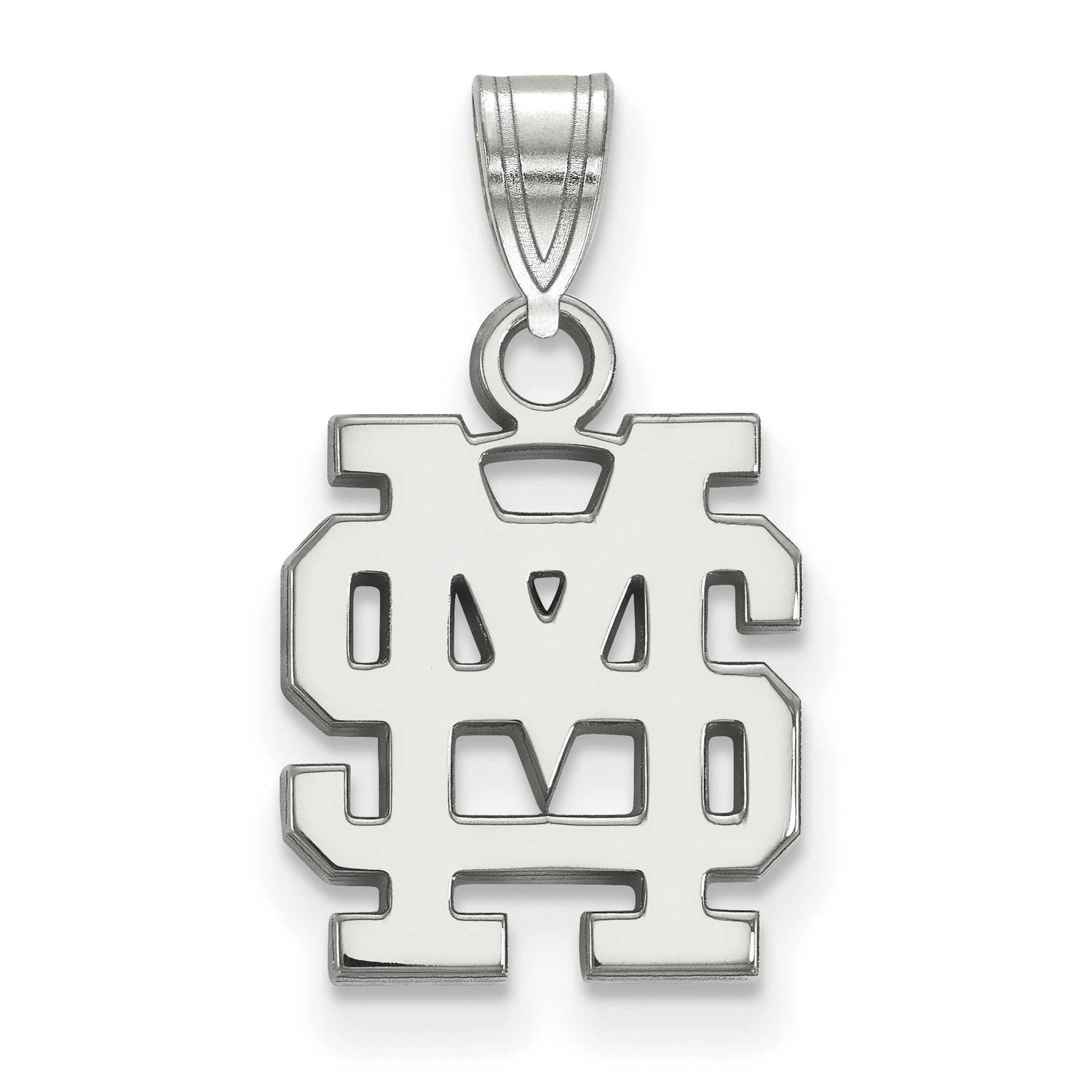 Mississippi State University Small Pendant 14k White Gold 4W063MSS, UPC: 886774852812