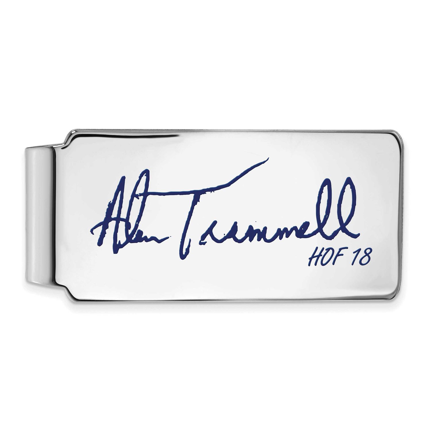 Alan Trammell Hall of Fame Signature Epoxy Money Clip Sterling Silver SSHF04AT18, UPC: