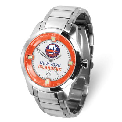 Gametime NHL New York Islanders Titan Quartz Watch with Date Stainless Steel XWM3658, UPC: 82652871…