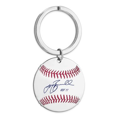 Jeff Bagwell Hall of Fame Signature Epoxy Baseball Keychain Sterling Silver SSHF03JB17, UPC: