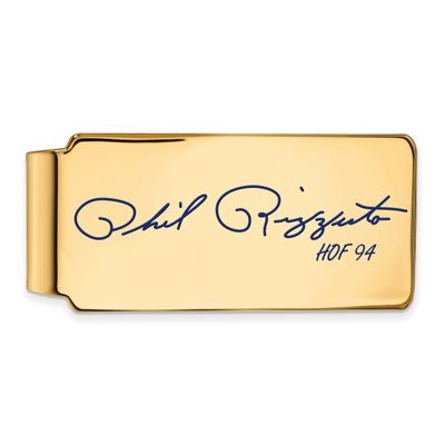Phil Rizzuto Hall of Fame Signature Epoxy Money Clip Gold-plated Sterling Silver GPHF04PR94, UPC: