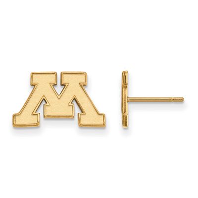 University of Minnesota Letter M Extra Small Post Earrings 14k Gold 4Y007UMN, UPC: 886774866529