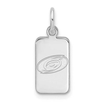 NHL Carolina Hurricanes Tag Pendant Sterling Silver Rhodium-plated SS125HUR, UPC: 196904185001