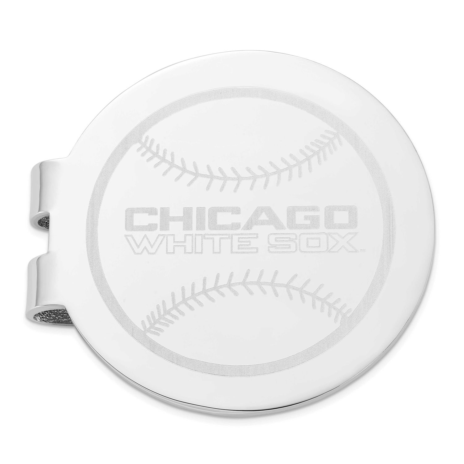 MLB Chicago White Sox Polished Engraved Money Clip Stainless Steel WHI095-MC, UPC: 191101771347