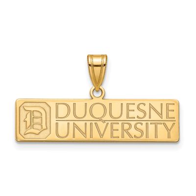 Duquesne University Large Pendant 14k Gold 4Y002DUU, UPC: 886774858289