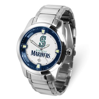 Gametime MLB Seattle Mariners Titan Quartz Watch with Date Stainless Steel XWM3601, UPC: 82652870545