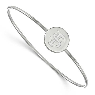 Florida State University Bangle Slip On Sterling Silver Rhodium-plated SS014FSU-7, UPC: 886774683584