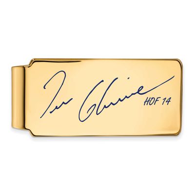 Tom Glavine Hall of Fame Signature Epoxy Money Clip Gold-plated Sterling Silver GPHF04TG14, UPC: