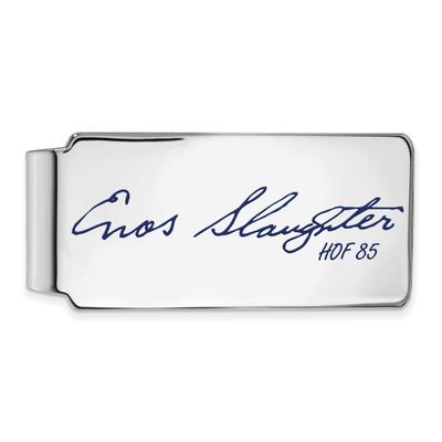 Enos Slaughter Hall of Fame Signature Epoxy Money Clip Sterling Silver SSHF04ES85, UPC: