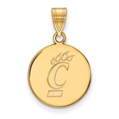 University of Cincinnati Medium Disc Pendant 10k Gold 1Y046UC, UPC: 886774818290