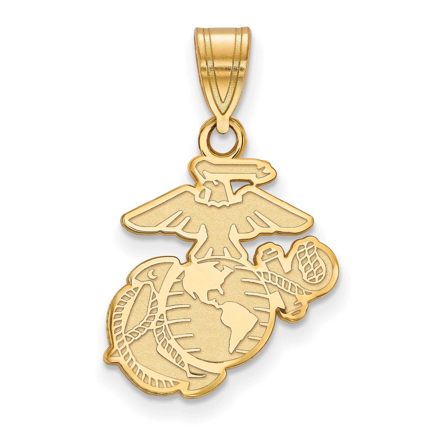 Medium U.S. Marine Corps Pendant 14k Gold 4Y002USMC, UPC: 191101484346