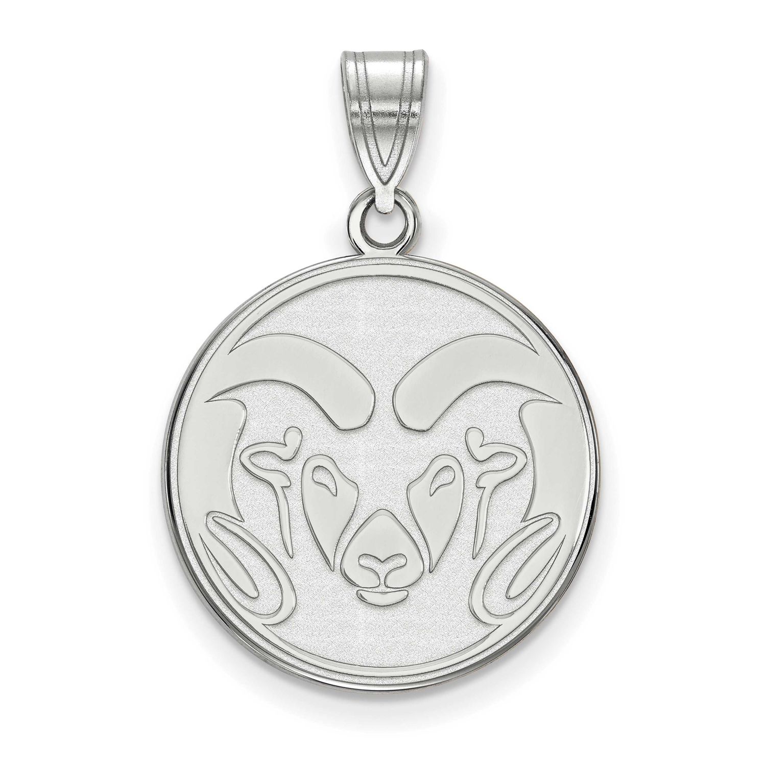 Colorado State University Ram Large Pendant Sterling Silver Rhodium-plated SS002COS, UPC: 886774680…