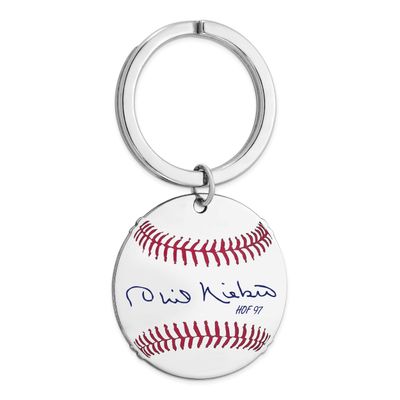 Phil Niekro Hall of Fame Signature Epoxy Baseball Keychain Sterling Silver SSHF03PN97, UPC: