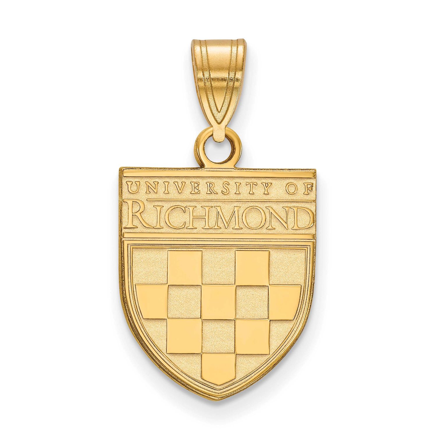 University of Richmond Medium Pendant Gold-plated Sterling Silver GP018URV, UPC: 191101214738