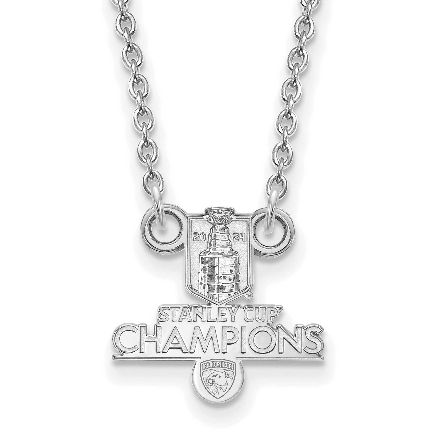 2024 Stanley Cup Champions Florida Panthers Small Pendant with  Necklace Sterling Silver SS004PTH24…